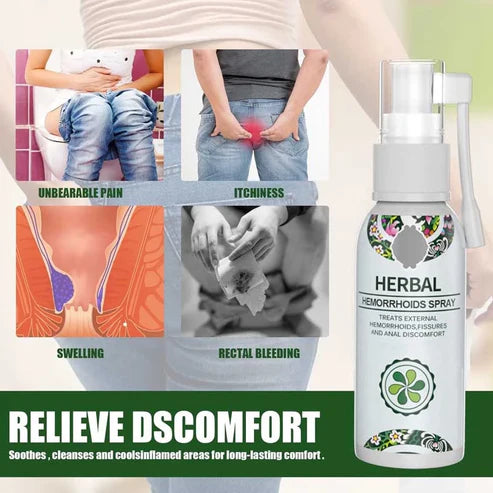 Herbal hemorrhoids spray