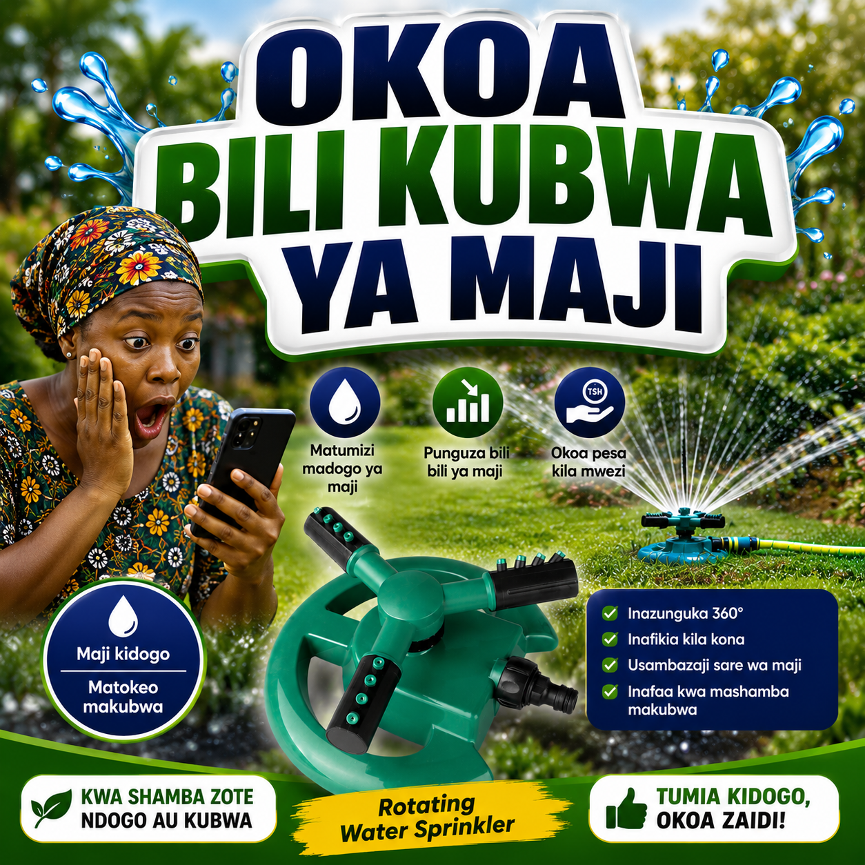Rotating Water Sprinkler Origina