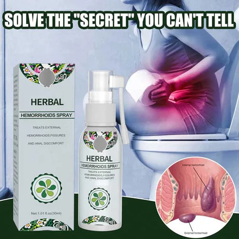 Herbal hemorrhoids spray