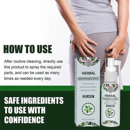 Herbal hemorrhoids spray