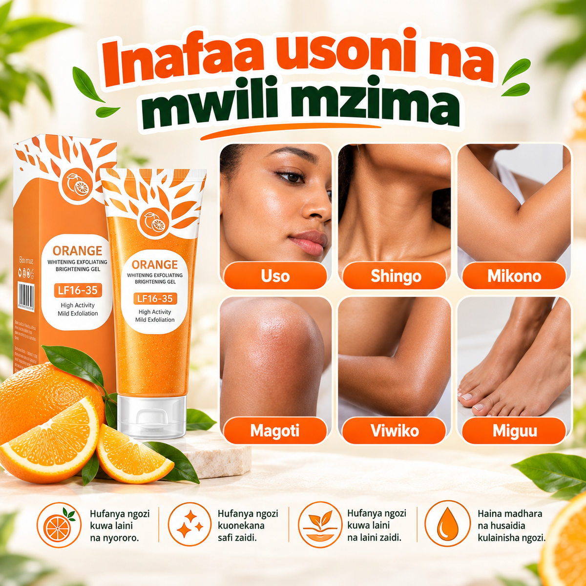 Orange Enzymes Gel