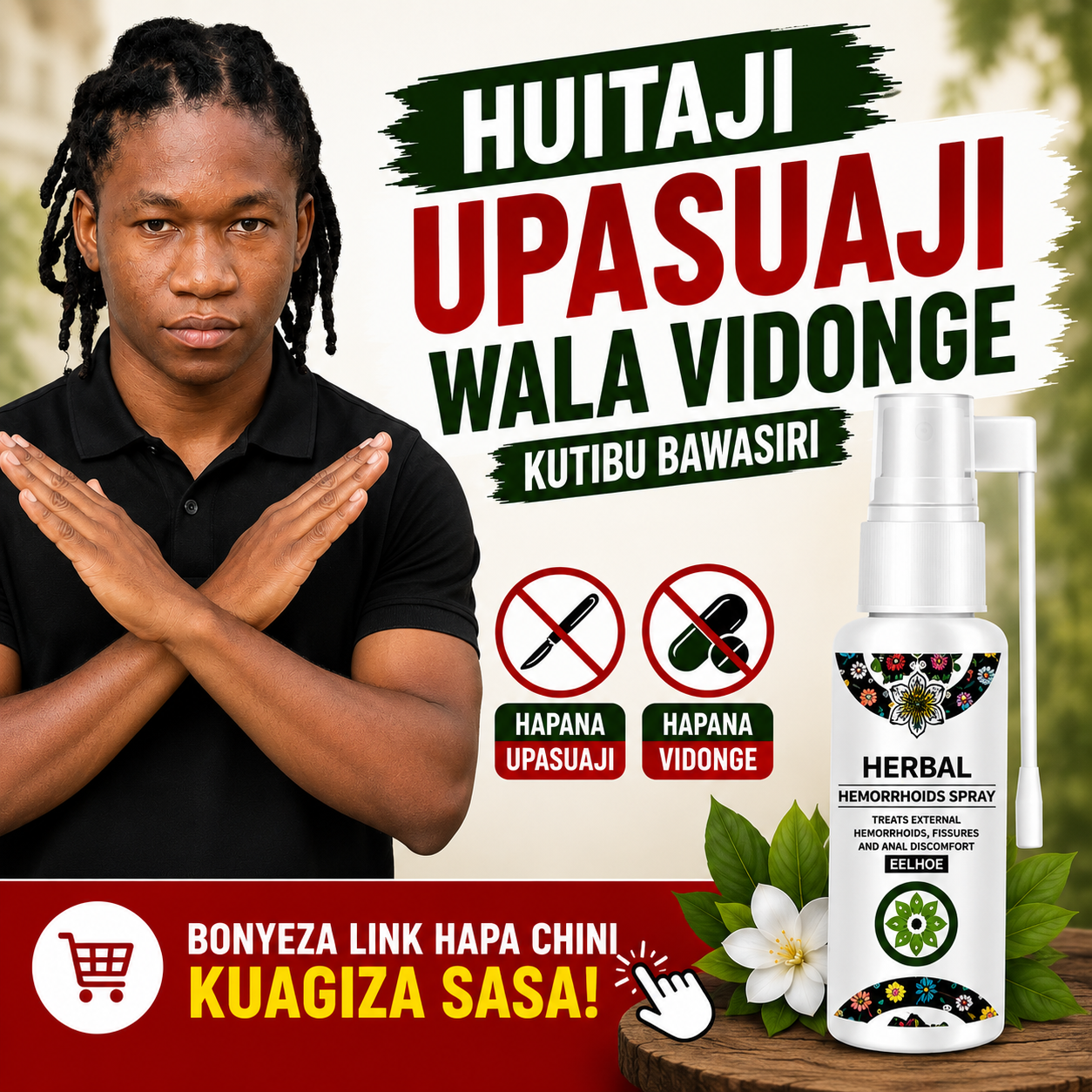 Herbal Hemorrhoids Spray 100% Natural