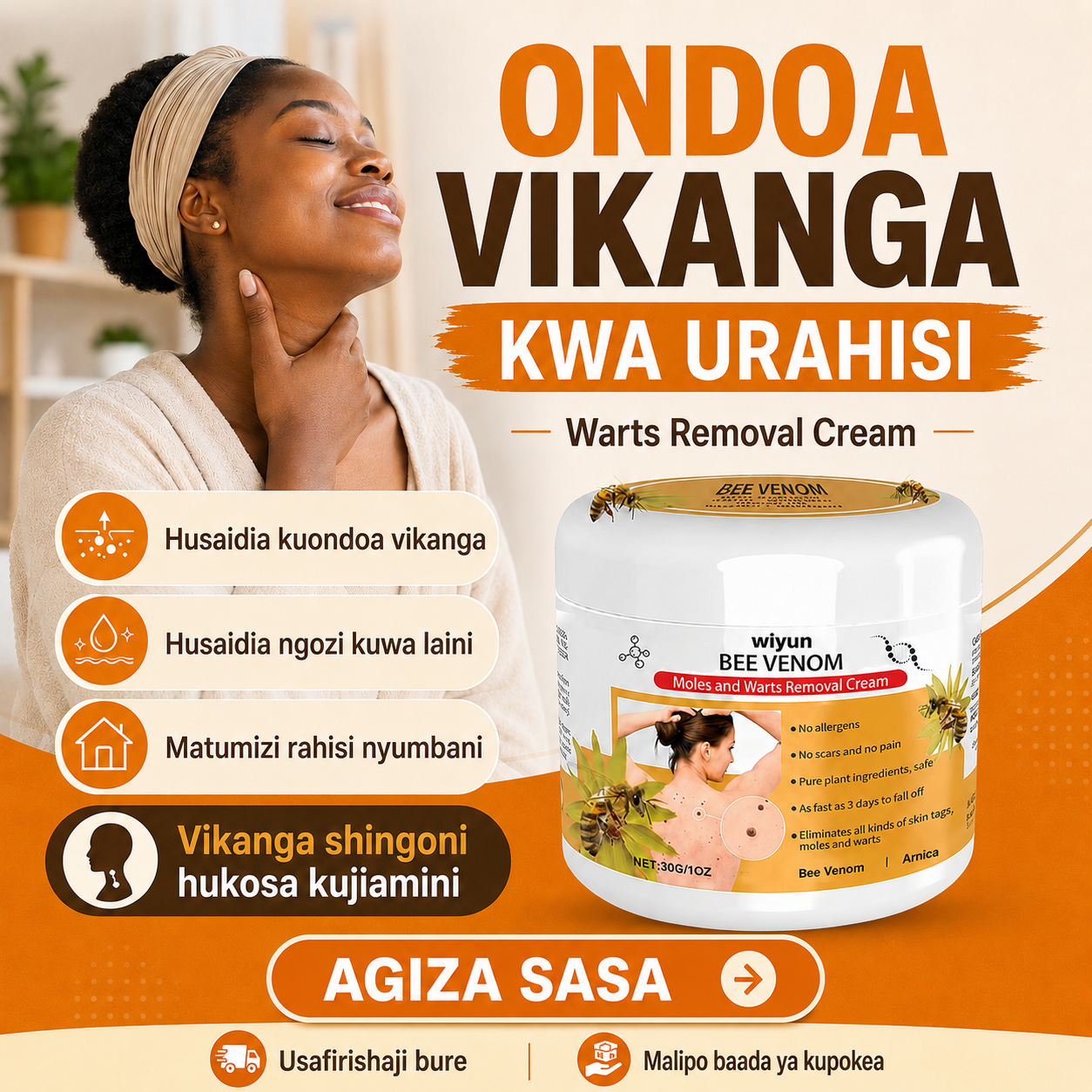 Warts Removal Cream 100% Natural