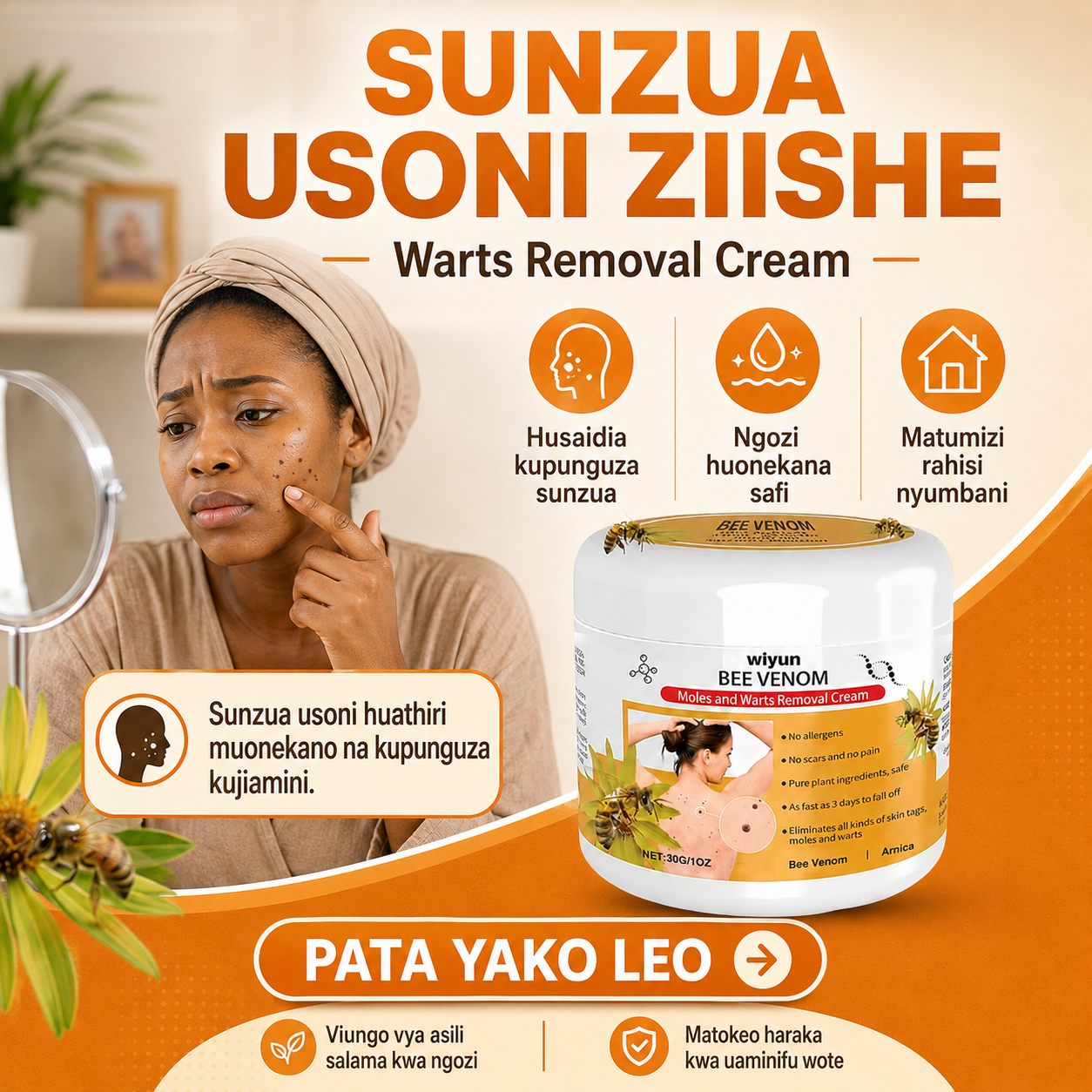 Warts Removal Cream 100% Natural