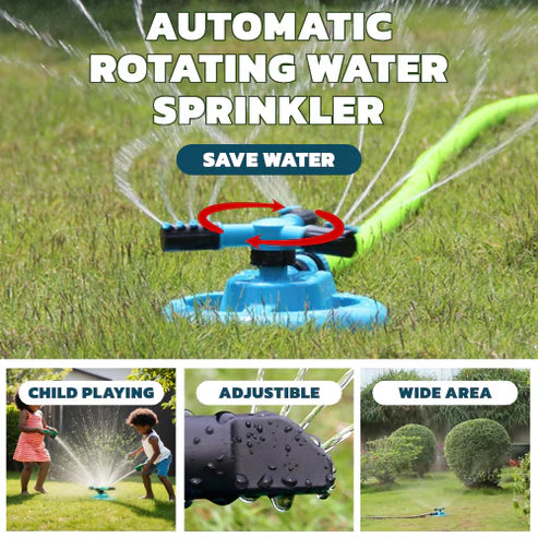 Water rotating sprinkler 360°