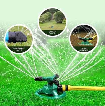 Water rotating sprinkler 360°