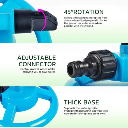 Water rotating sprinkler 360°