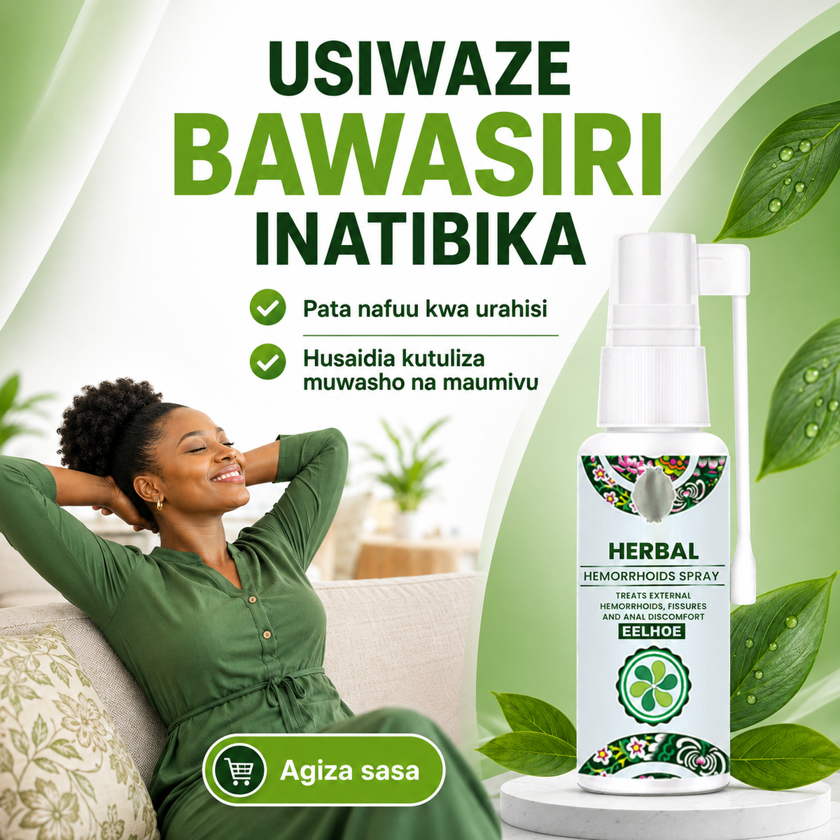 Herbal Hemorrhoids Spray Natural